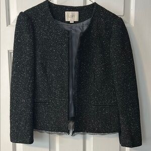 LOFT Black Tweed Jacket
